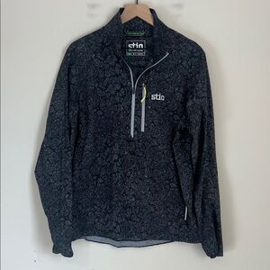 STIO Men's Lightweight Jacket Pullover Hoodie Windbreaker Quarter Zip Sz Medium